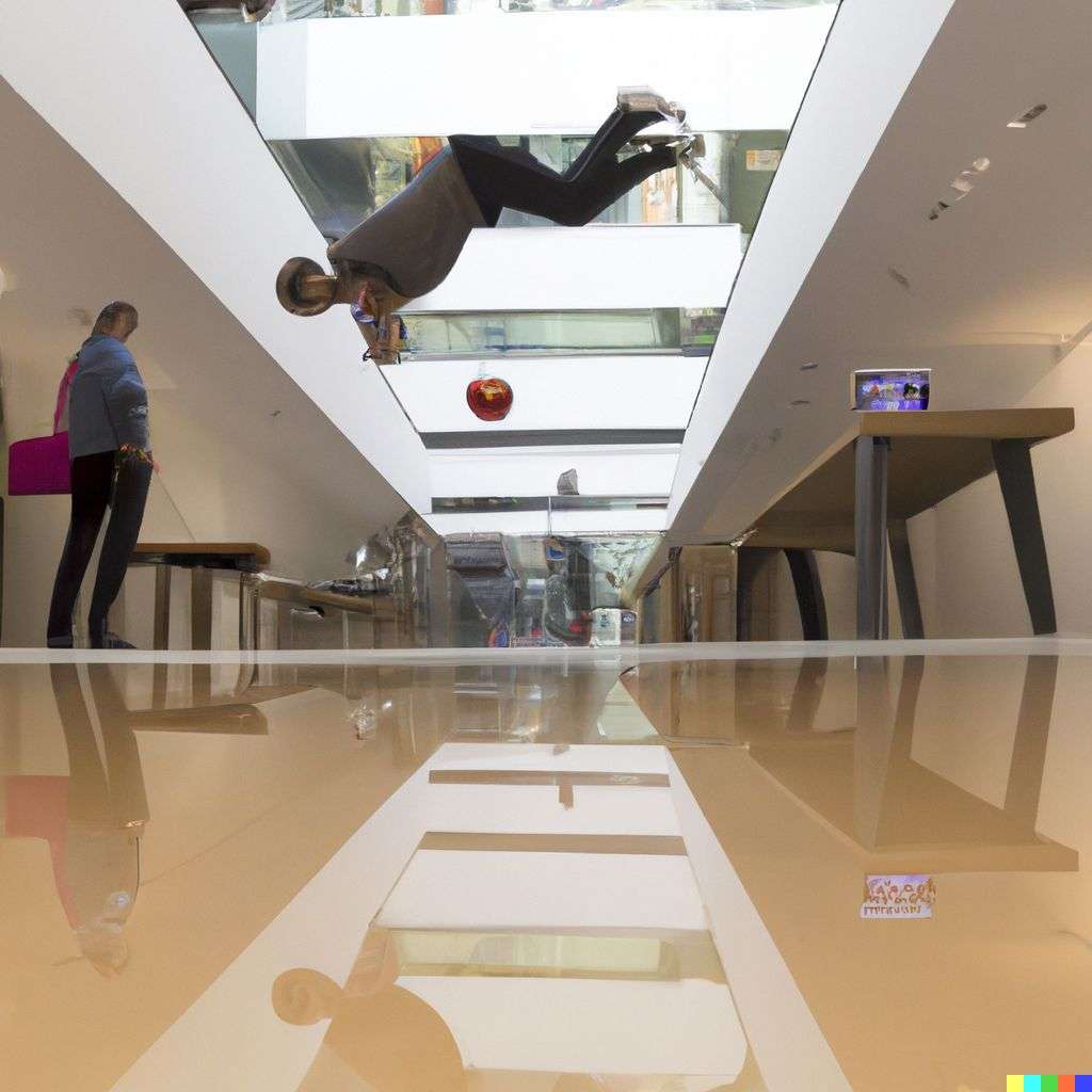the discovery of gravity in an Apple Store